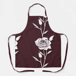 Eine Anordnung minimalistischer Rosen in einer Lin Schürze