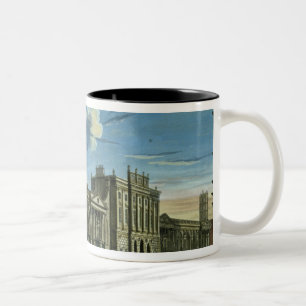 Eine Ansicht Bank of Englands, Threadneedle Straße Zweifarbige Tasse