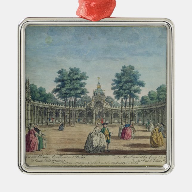 Eine Ansicht der chinesischen Pavillons und der Silbernes Ornament (Vorne)