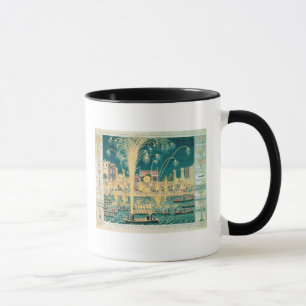 Eine Ansicht der Feuerwerke und der Beleuchtungen Tasse