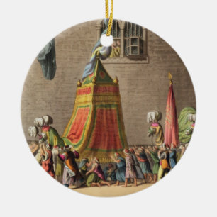 Eine Ansicht der großartigen Prozession des Keramik Ornament