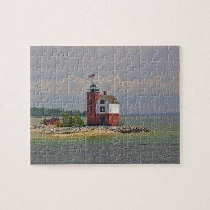 Eine Ansicht der Round Island Light Station. Puzzle