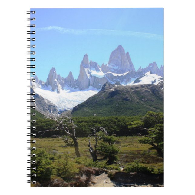 Eine Ansicht des Bergs Fitz Roy Notizblock (Vorderseite)