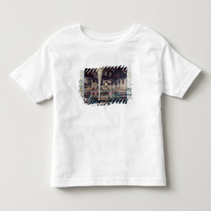 Eine Ansicht des Feuers-workes und der Kleinkind T-shirt