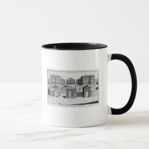 Eine Ansicht des Findlings-Krankenhauses, 1756 Tasse