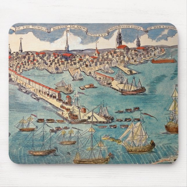 Eine Ansicht des Teils der Stadt von Boston Mousepad (Vorne)