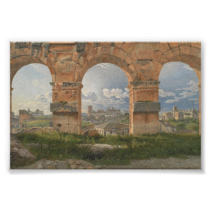 Eine Ansicht durch drei Bögen des Kolosseums Fotodruck
