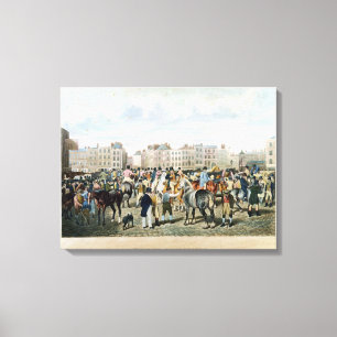 Eine Ansicht in Smithfield graviert von F.C. & C.  Leinwanddruck