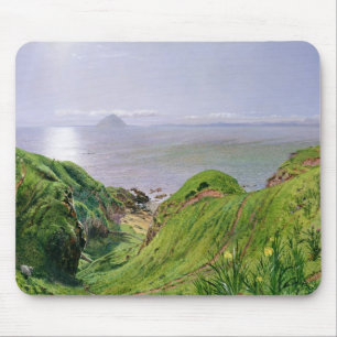 Eine Ansicht von Ailsa Craig und die Insel von Mousepad