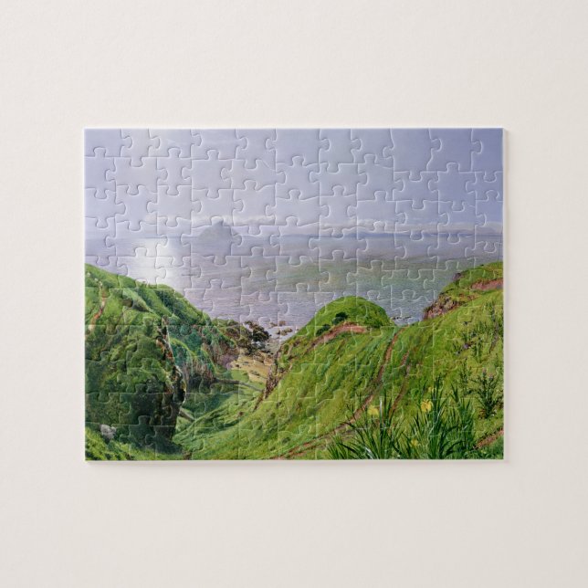 Eine Ansicht von Ailsa Craig und die Insel von Puzzle (Horizontal)
