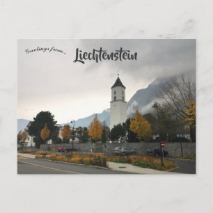 Eine Ansicht von Balzers Liechtenstein Postkarte