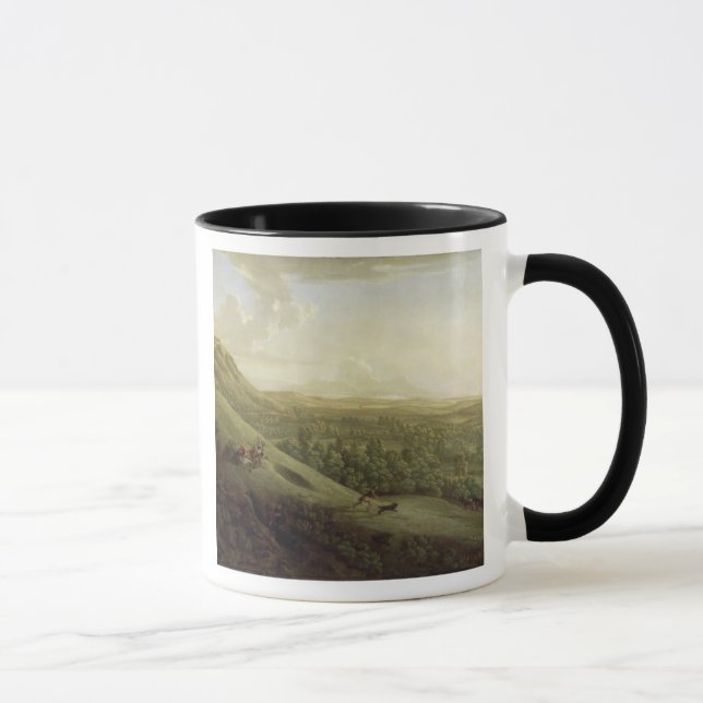 Eine Ansicht von Boxhill, Surrey, mit Dorking im Tasse (Rechts)