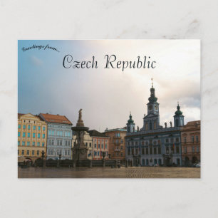 Eine Ansicht von Budweis Tschechische Republik Postkarte