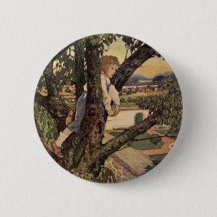 Eine Ansicht von den Bäumen von Jessie Willcox Smi Button
