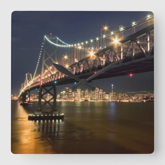 Eine Ansicht von der Schatz-Insel Quadratische Wanduhr (Vorderseite)