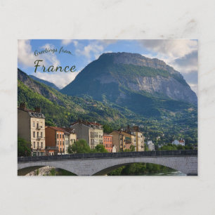Eine Ansicht von Grenoble Frankreich Postkarte