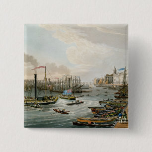 Eine Ansicht von London-Brücke und von Zollamt Button