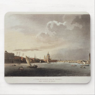 Eine Ansicht von London von der Themse, 1809 Mousepad
