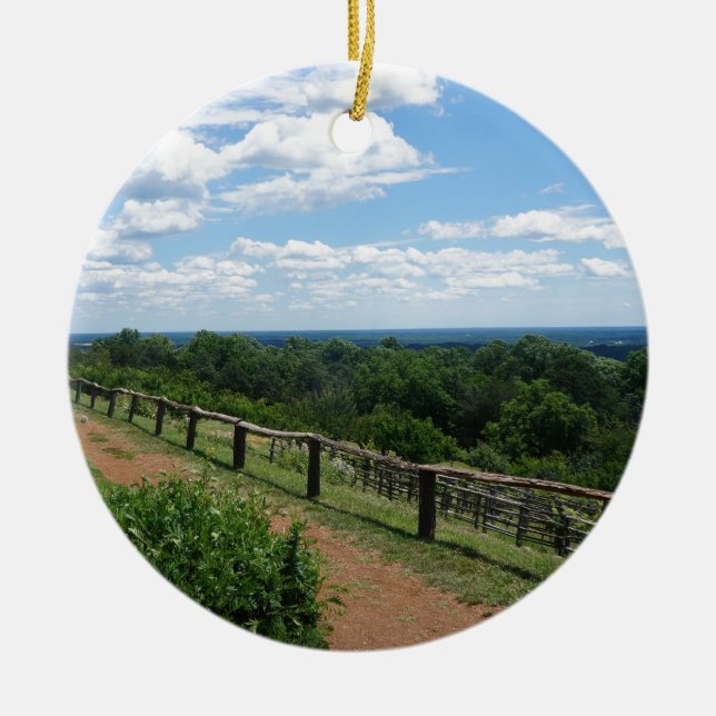 Eine Ansicht von Monticello Keramikornament (Vorne)