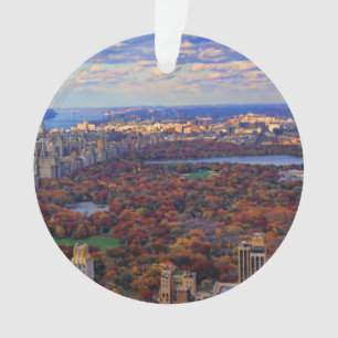 Eine Ansicht von oben: Herbst im Central Park 01 Ornament