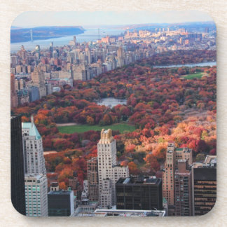 Eine Ansicht von oben: Herbst in Central Park 01 Untersetzer