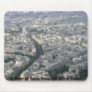 Eine Ansicht von Paris vom Eiffelturm Mousepad