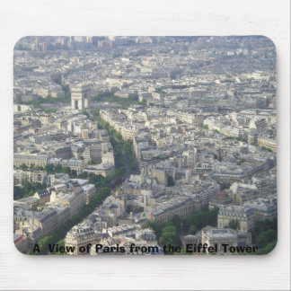 Eine Ansicht von Paris vom Eiffelturm Mousepad