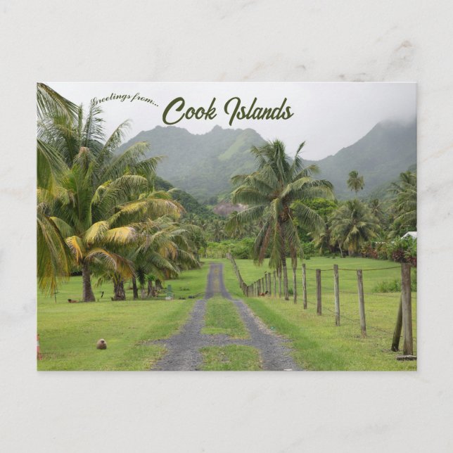 Eine Ansicht von Rarotonga Cookinseln Postkarte (Vorderseite)