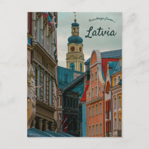 Eine Ansicht von Riga Lettland Postkarte