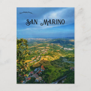 Eine Ansicht von San Marino Postkarte