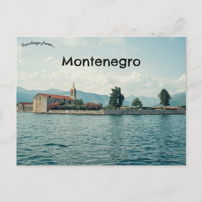 Eine Ansicht von Tivat Montenegro Postkarte (Vorderseite)
