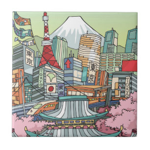 Eine Ansicht von Tokyo Fliese