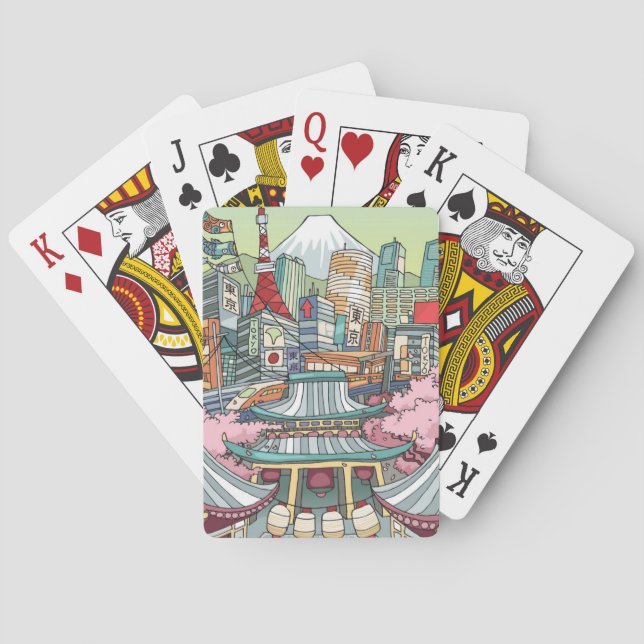 Eine Ansicht von Tokyo Spielkarten (Rückseite)