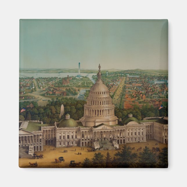 Eine Ansicht von Washington DC Magnet (Vorne)