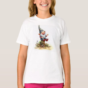 Eine Aquarellmalerei eines glücklichen Gnoms T-Shirt