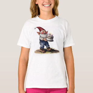 Eine Aquarellmalerei eines glücklichen Gnoms T-Shirt