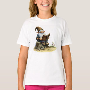 Eine Aquarellmalerei mit einem alten Gnomen T-Shirt