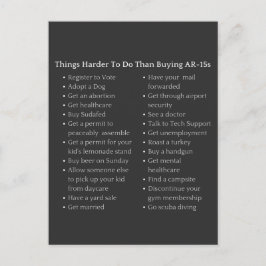 Eine AR-15 Pro Gun-Kontrolle ist schwieriger zu ka Postkarte