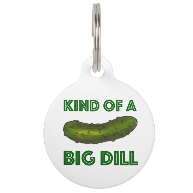 Eine Art Big Dill (Deal) Green Deli Pickle Feinsch Tiernamensmarke (Vorderseite)