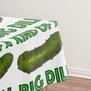 Eine Art Big Dill (Deal) Green Deli Pickle Feinsch Tischdecke