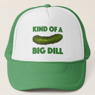 Eine Art Big Dill (Deal) Green Kosher Pickle Food Truckerkappe