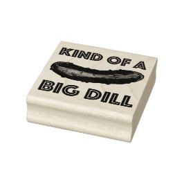 Eine Art Big Dill (Deal) Green Kosher Pickle Gummistempel