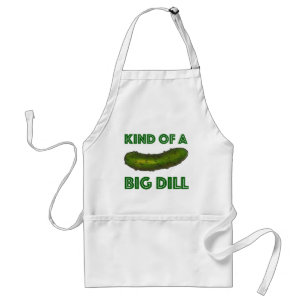 Eine Art Big Dill (Deal) Green Kosher Sour Pickle Schürze