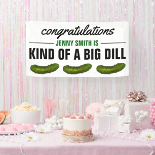 Eine Art Big Dill (Deal) Green Pickle-Glückwunsch Banner