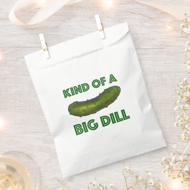 Eine Art Big Dill (Deal) Green Pickle-Glückwunsch Geschenktütchen (Ausgeschnitten)