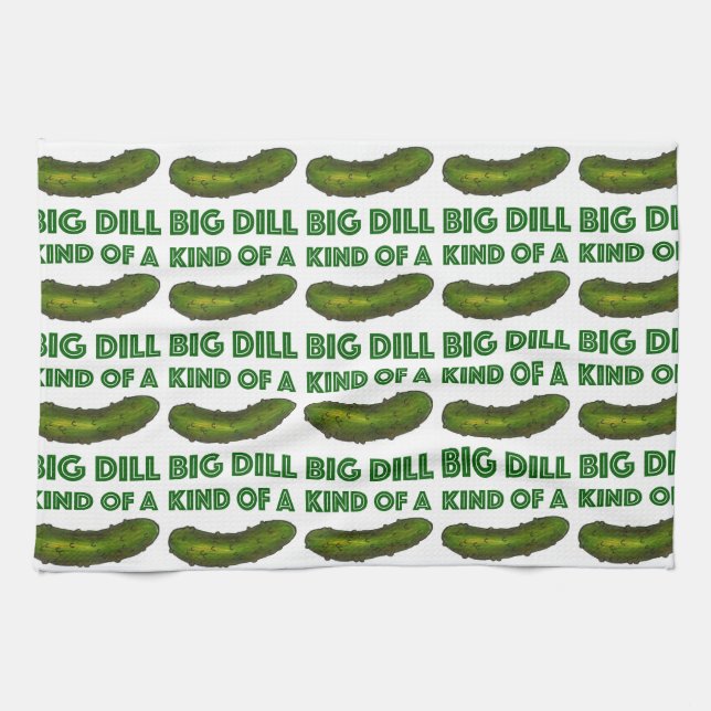 Eine Art Big Dill (Deal) Green Pickle Handtuch (Horizontal)