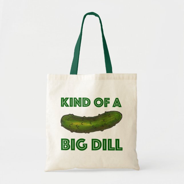 Eine Art Big Dill (Deal) Green Pickle Pickleball Tragetasche (Vorne)