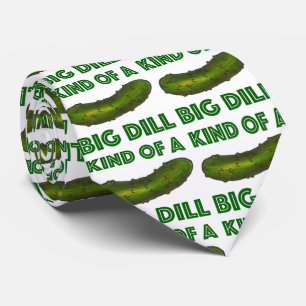 Eine Art Big Dill (Deal) Kosher Green Pickle-Krawa Krawatte