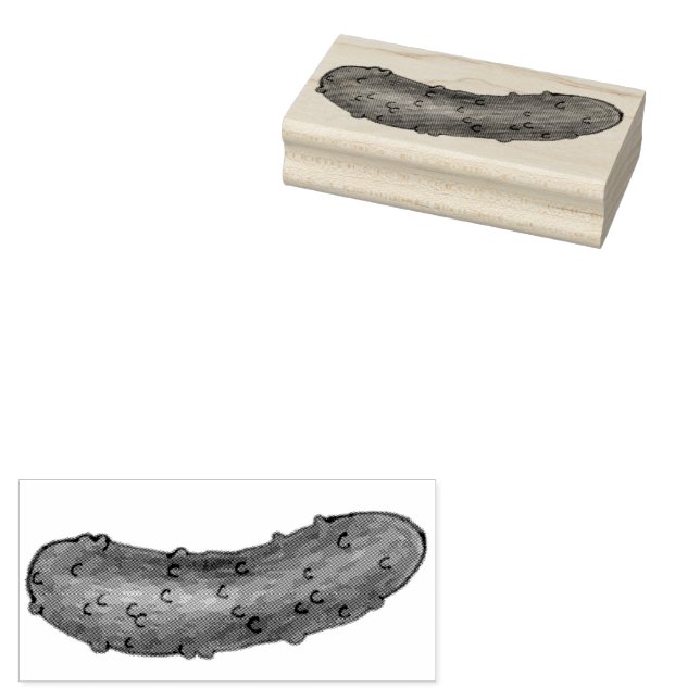 Eine Art Big Dill (Deal) Kosher Sour Pickle Gummistempel (Stempel)