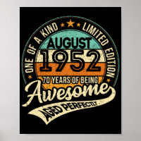 Eine Art - Geboren im August 1952 - 70 Jahre